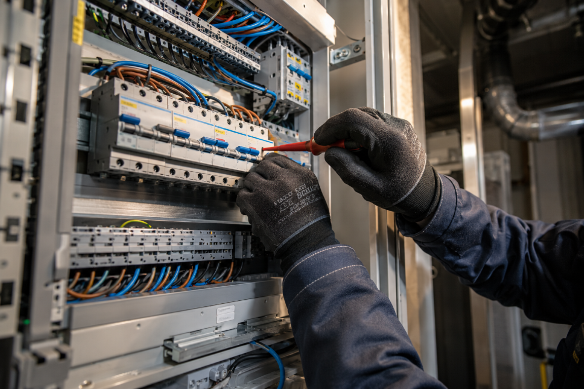 Elektro Voltix elektricien aan het werk