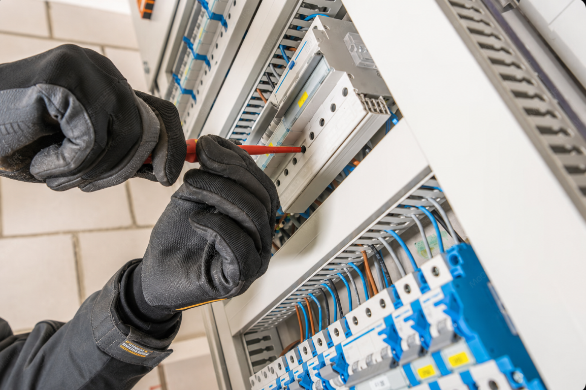 Elektro Voltix elektricien aan het werk